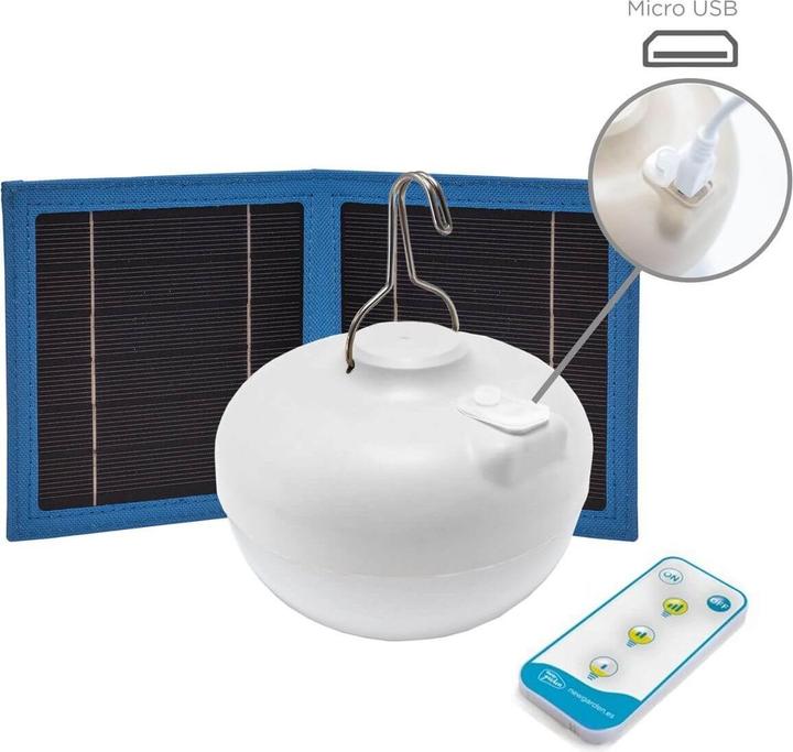 Actual product image Garden Lights New Garden CHERRY BULB BATTERY Solar&Recharge,white,warm light (900 lm, IP54)