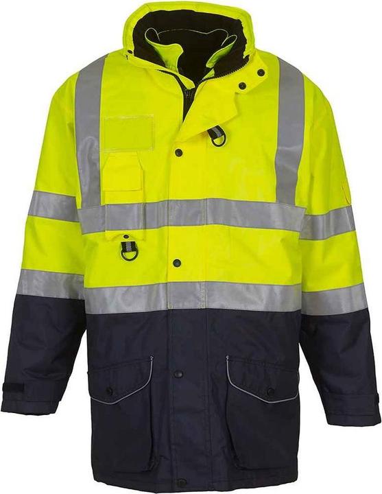 Actual product image Yoko Unisex Adult Hi-Vis 7 in 1 Jacket (3XL)