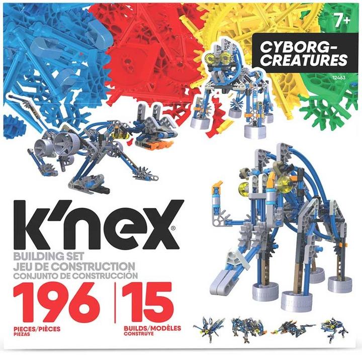 Productafbeelding K'Nex Cyborg Creatures 15 modellen, 196 stuks.