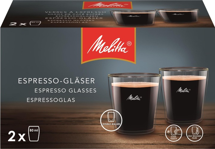 Actual product image Melitta espresso glass (80 ml, 2 x)