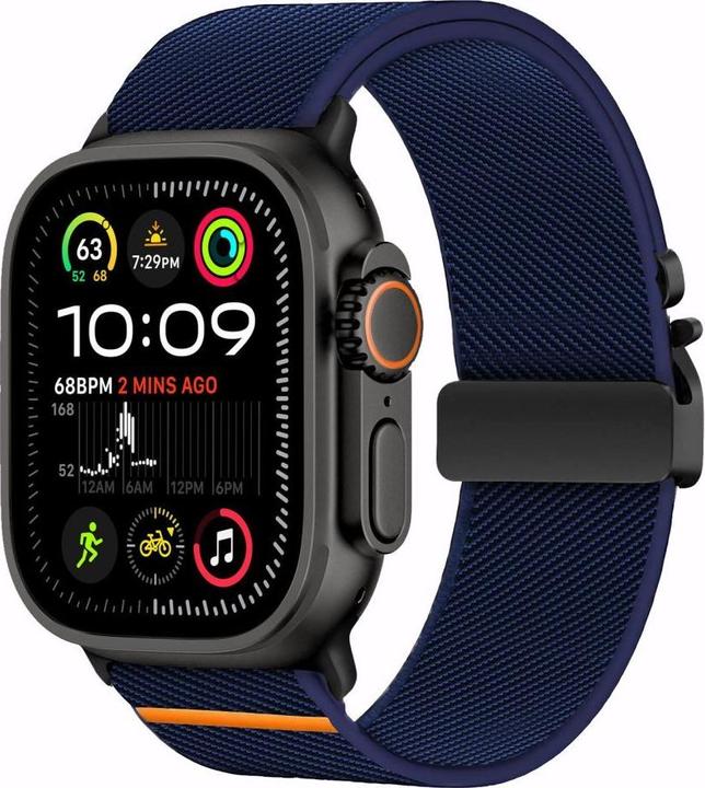 Produktbild 4Kom Nylon Clasp for Apple Watch 44 / 45 / 46 / 49 mm - Navy (Nylon)