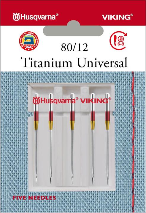 Productafbeelding Husqvarna Universele naald Titanium 80/12, 5 naalden