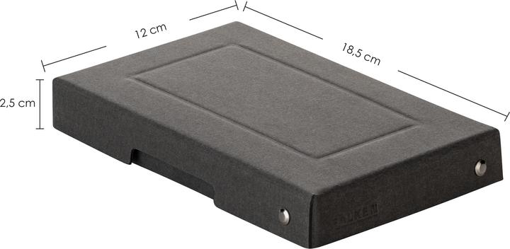 Produktbild Falken PURE Box Black A6 25 mm Füllhöhe schwarz (A6)
