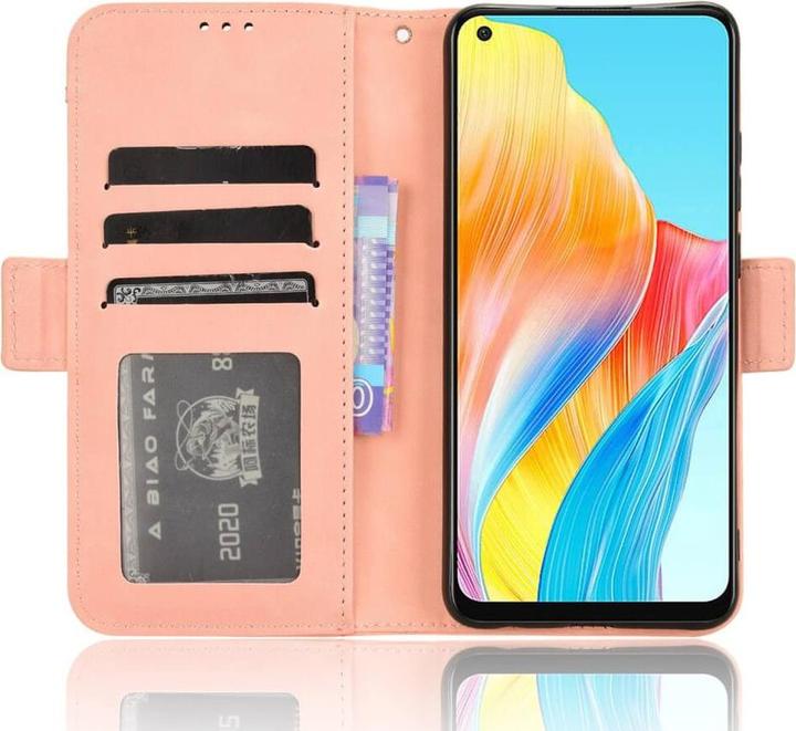 Produktbild Cover-Discount OPPO A78 4G - Etui mit vielen Kartenfächer rosa (Oppo A78)