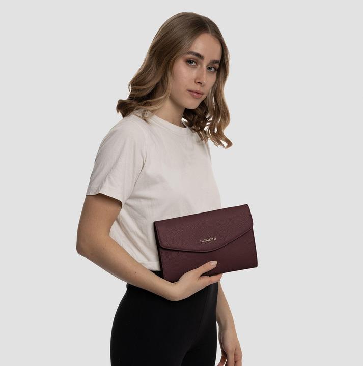 Produktbild Lazarotti Bologna Leather Clutch Tasche Leder 23 cm