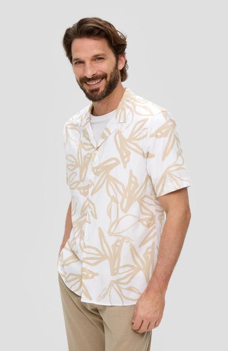 Produktbild s.Oliver Hemd Kurzarmhemd mit All-over-Print (XL)