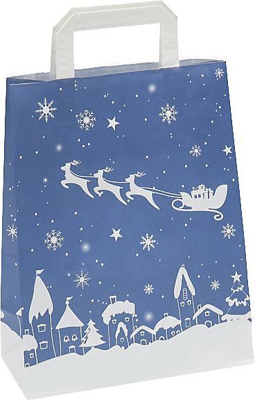 Produktbild kaiserkraft Papiertragetasche Weihnachten (25 Stück)