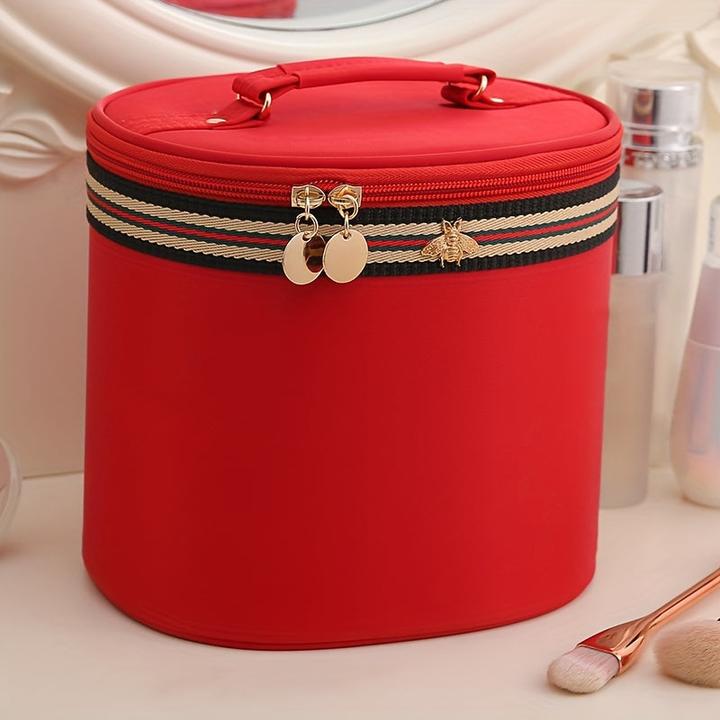 Produktbild Only-Bags.Store Wasserdichte Nylon-Kosmetiktasche mit grossem Fassungsvermögen, tragbarer Reise-Makeup-Organisator