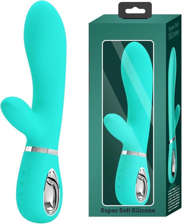 Actual product image Pretty Love Thomas Multifunctional G-Spot Vibrator Aqua Green