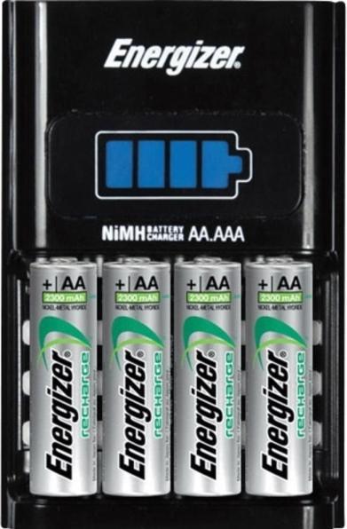 Image du produit Energizer Recharge 1 heure (4 pcs, AA, AAA, 2300 mAh, Piles rechargeables + chargeur)