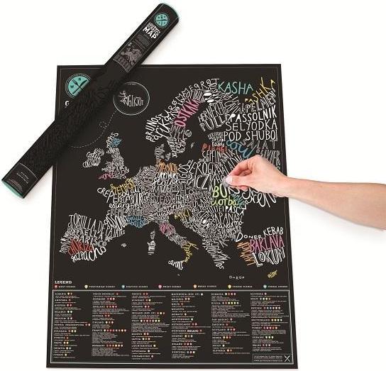 Produktbild Luckies Scratch Map Gourmet Europa (60 x 80 cm)