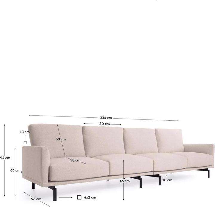 Actual product image Kave Home Galene (4-seater)