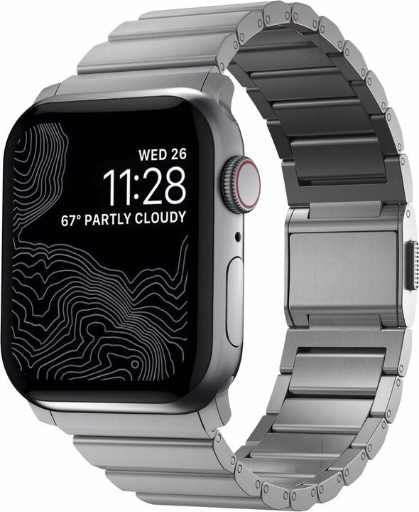 Nomad Titanium V2 (42 mm, 44 mm, Titanium, Apple Watch Series 1, Apple Watch Series 2, Apple Watch Series 3, Apple Watch Series 4, Apple Watch Series 5, Apple Watch Series 6, Apple Watch SE)