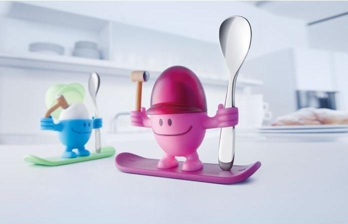 Productafbeelding WMF Eierdopje met lepel Grappig eierdopje Kinderen Plastic McEgg Roze (1 x)