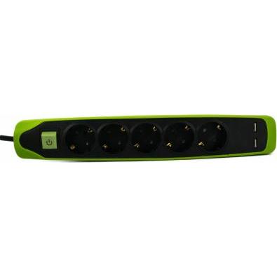 Electraline, Steckdosenleiste, 62158 (5 x, CEE 7/3, 2 m)