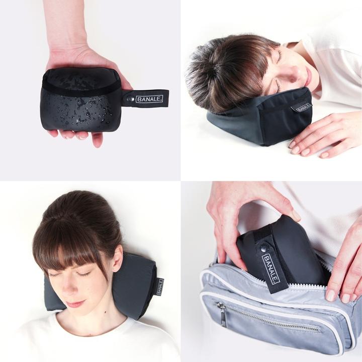 Immagine prodotto Banale Mini cuscino per il collo Blu Navy (Cuscino per testa e collo)