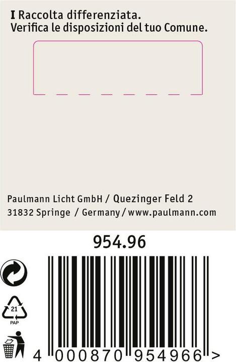 Actual product image Paulmann End caps