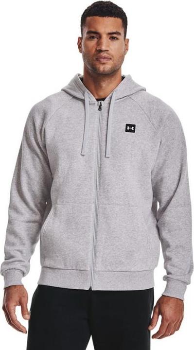 Produktbild Under Armour Herren Rival Fleece FZ Kapuzenpullover Hellgrau 1357111 011 (S)