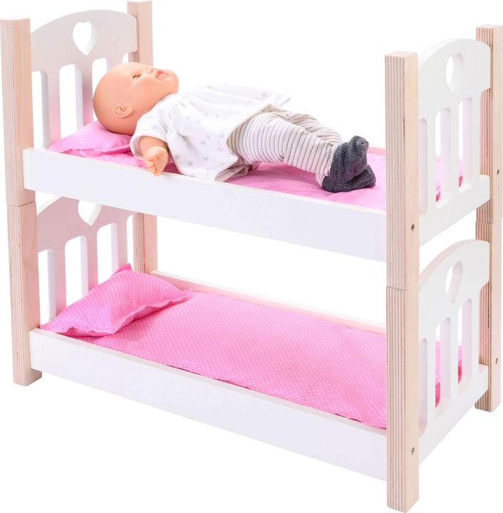 Actual product image Weible Dolls Bunk Bed pink/white