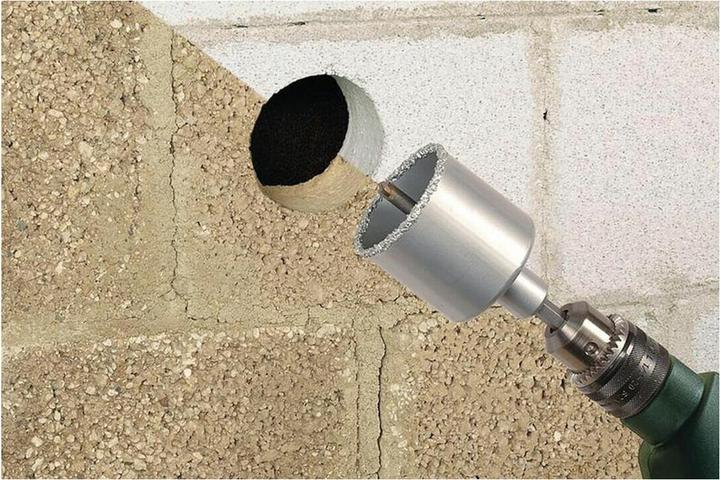 Produktbild wolfcraft wolfcraft 1 Bohrkrone HM m. Schaft u. Bohrer ø53mm (53 Millimeter)