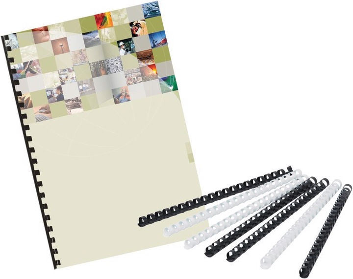 Actual product image Q-Connect Plastic binder spine round
