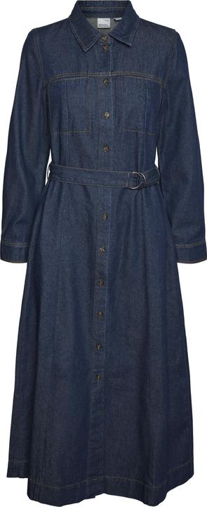 Vero Moda VMVIO Langes Kleid Jeanskleid (XS)