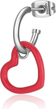 Image du produit Sagapo S'Agapo Single Steel Earring With Red Heart 2in1 Vibes Svb29