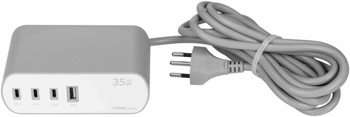 Produktbild Furber.power Tischsteckdosenleiste DOKK (6x, Typ 13, USB-A, USB-C, 3 m)