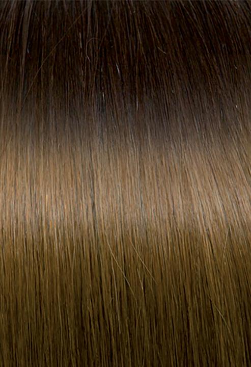 Produktbild Seiseta Classic Keratin Fusion Glatt Ombré 4/140 Braun-Goldbraun 50/55 cm (4, 140 Braun-Goldbraun, 55 cm)