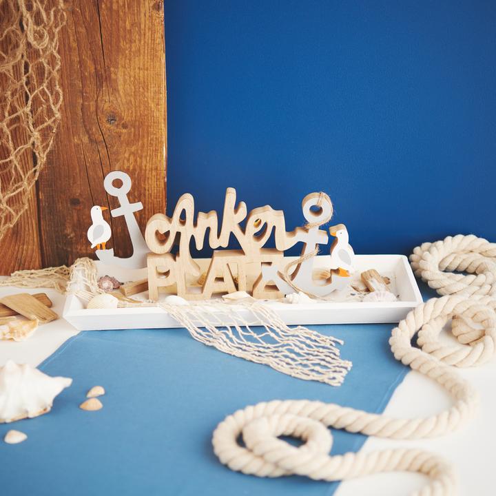 Produktbild VBS Holz-Schriftzug "Ankerplatz", MDF-Holz furniert