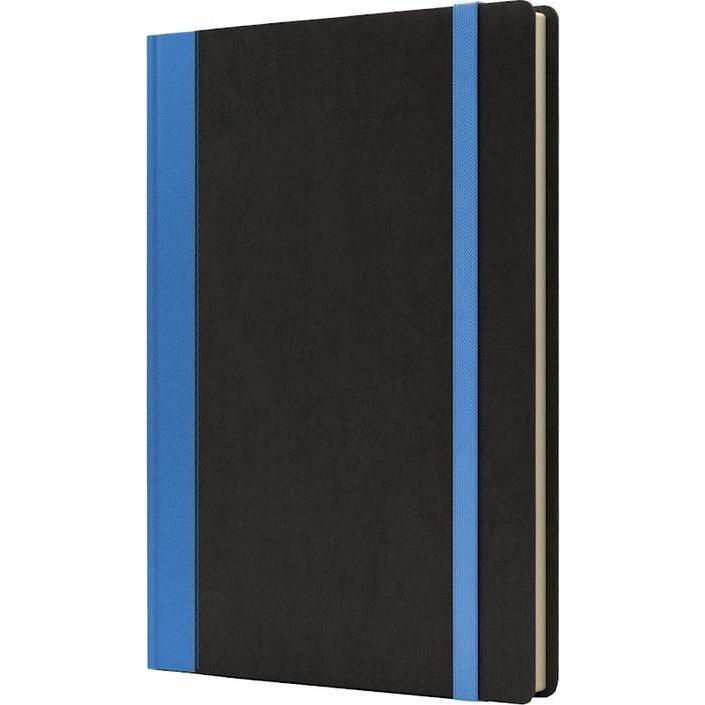 Like U Nero Quaderni + Bloc Notes, Pastaba B5 Pro L Juoda/Mėlyna Linija (B5, Righe, Copertina Rigida)