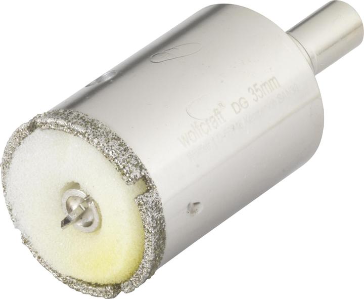 Actual product image wolfcraft 1 diamond drill bit w.shank ø35mm (35 mm)