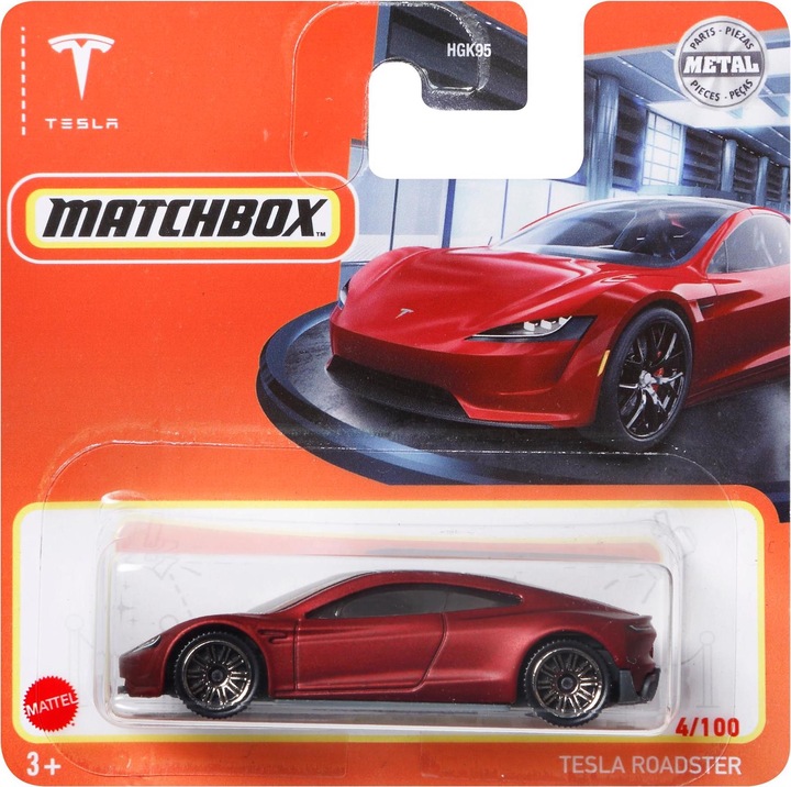 Actual product image Matchbox Tesla Roadster