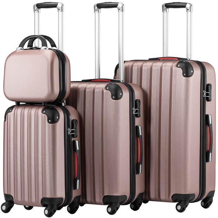 Actual product image Provitera Hard Suitcase Set with Telescopic Handle and Wheels