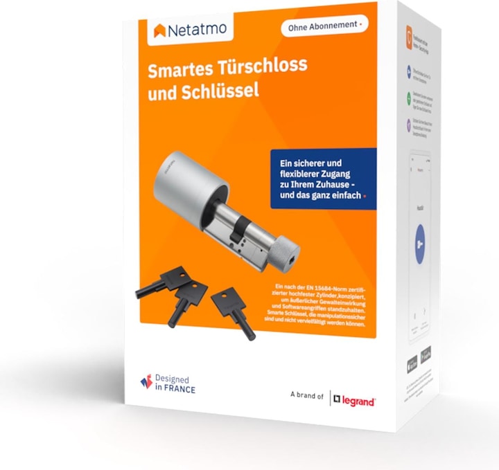 Produktbild Netatmo Intelligentes Türschloss & 3 Schlüssel (Smartphone)