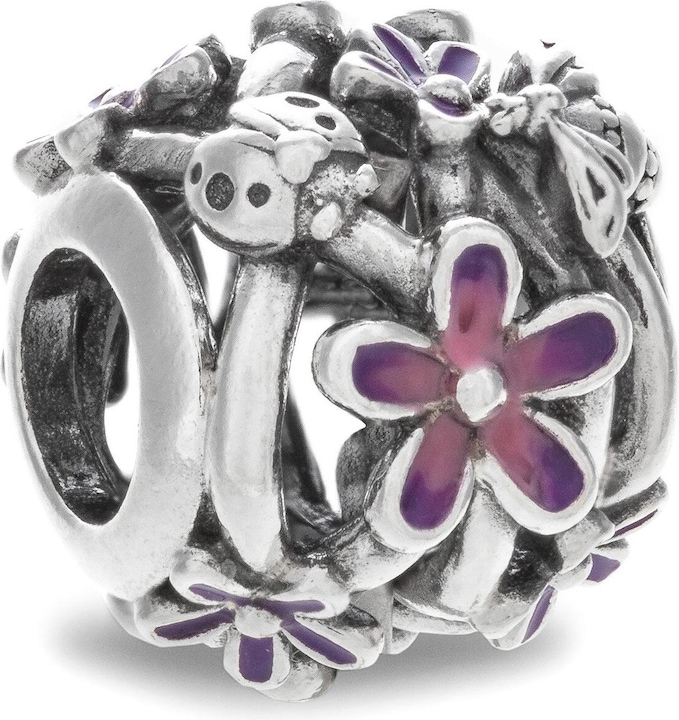 Pandora Fascino traforato viola margherita (1.12 cm, Argento 925)