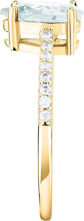 Actual product image Morellato Elegant gold-plated ring with zircons Tesori SAIW2100 - Circuit: 58 mm (58, 925 Silver)