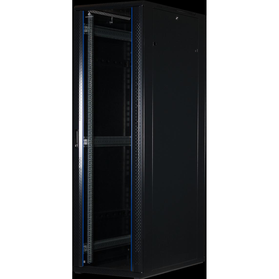 Thumbnail - Rockstable 19" 42 HE 600x1000x2000mm (19 Zoll Rack), Serverschrank, Schwarz