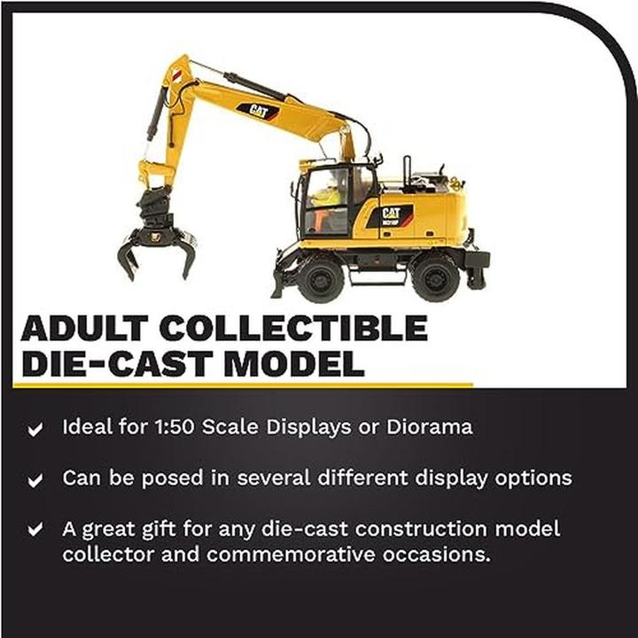 Actual product image Diecast Masters CAT M318F Wheeled Excavator