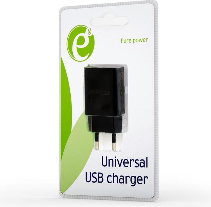 Actual product image Energenie Mains charger for smartphone EG-UC2A-03 (USB, black) (1 portion)