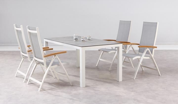 Produktbild Best Klappsessel Cavalese weiss/Teak