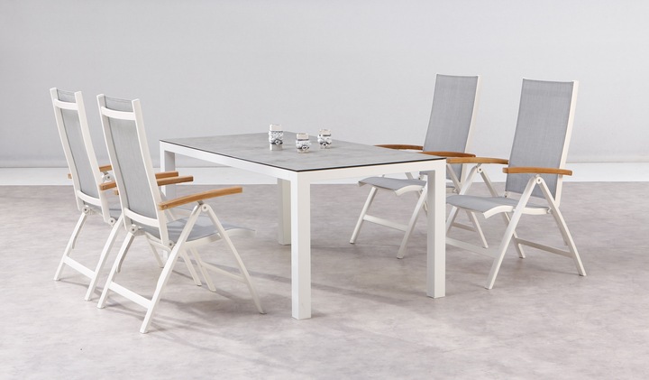 Actual product image Best Folding Chair Cavalese white/Teak