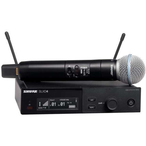 Shure SLXD24/B58-S50 handheld draadloos (823 - 832 MHz), Mikrofon