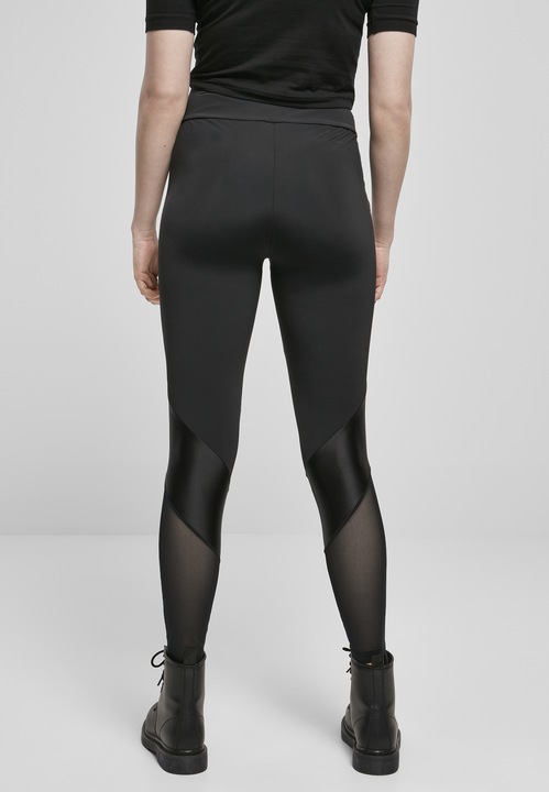 Actual product image Urban Classics Ladies Highwaist Mixed Tech Leggings (M)