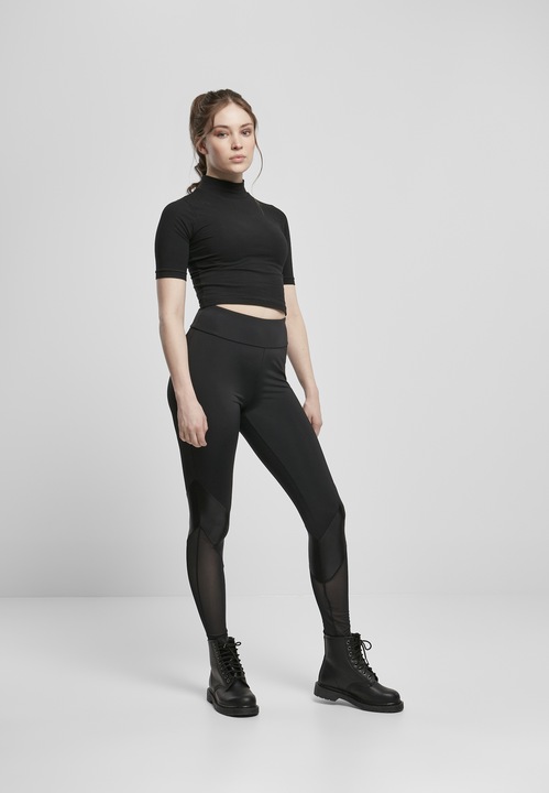 Actual product image Urban Classics Ladies Highwaist Mixed Tech Leggings (S)