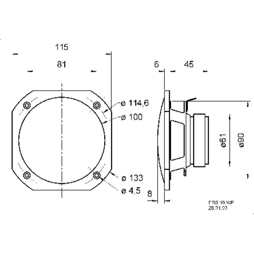 Thumbnail - Visaton Breitbandlautsprecher FRS 10 WP, Lautsprecher Bauteile, Weiss