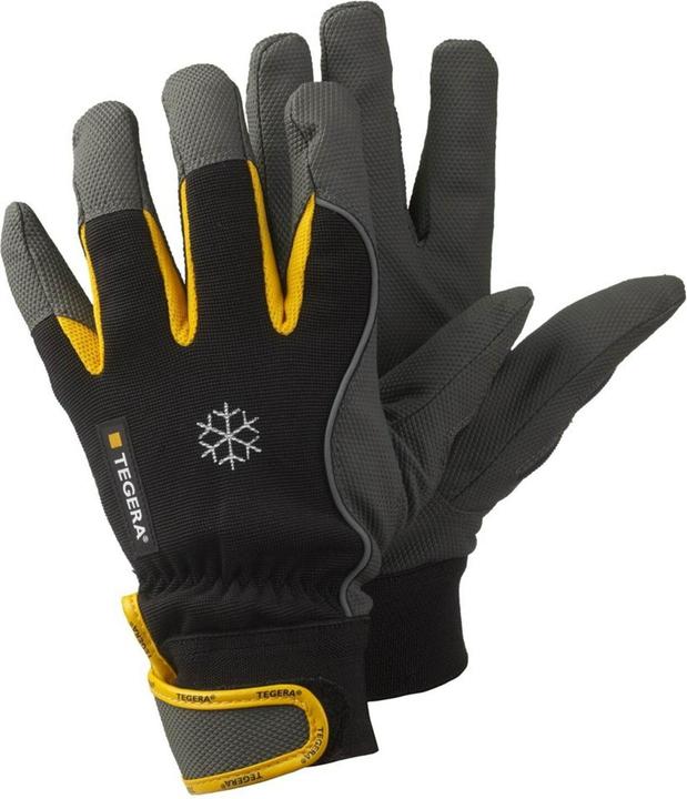 Immagine prodotto Tegera Ejendals 9122, Guanti da officina, Nero, Grigio, Giallo, Nylon, Poliestere, Poliuretano, Adulto, A (9)