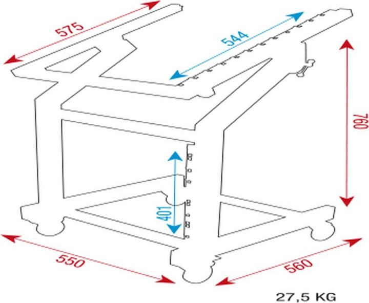 Produktbild DAP-Audio 19 Inch Rack metal (19" Rack)
