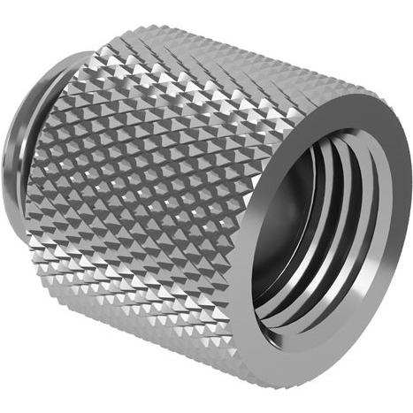 Barrow G1/4 Zoll Verlängerung gerade MF 15 - silber, Wasserkühlung Anschluss, Silber