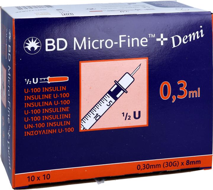 Immagine prodotto BD Siringhe per insulina U100 (Siringa di insulina)